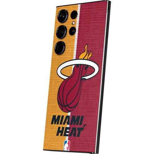 NBA Miami Heat Canvas Galaxy S25 Ultra Skin